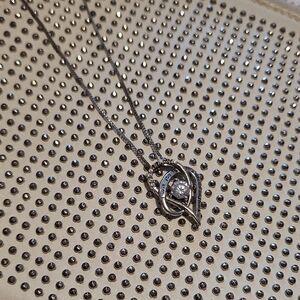 Vintage-Inspired Silver Scroll Necklace